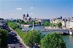 Vue sur La Seine et de notre-Dame, Paris, France