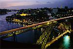 Pont Dom Luis i traversant la rivière Douro, Porto, Portugal