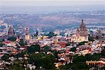 Vue d'ensemble de San Miguel de Allende, Guanajuato, Mexique