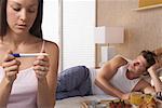Couple with Pregnancy Test