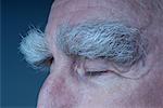 Close-up of Man's Bushy Eyebrows