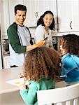 Family in Kitchen