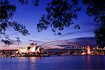 Sydney Opera House et Sydney Harbour Bridge, Sydney, New South Wales, Australie