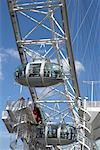 Nahaufnahme von Millennium Wheel, London, England