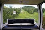 Interior of Gondola, Mont Tremblant, Quebec, Canada