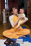 Mother and Daughter at Home