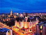 Château Laurier et les édifices du Parlement, Ottawa, Ontario, Canada