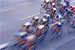 Bicycle Racers Racing