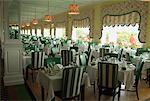 Interior of Dining Room at Grand Hotel, Mackinac Island, Michigan, USA