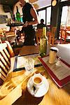 Waitress in Cafe, Bondi Beach, Sydney, New South Wales, Australia