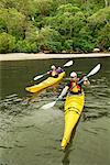 Kayaking on Sydney Harbour, New South Wales, Australia