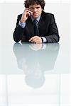 Businessman Using Cell Phone