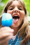 Girl Eating Popsicle