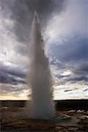 Strokkur Geyser Erupting, Geysir, Iceland