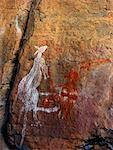 Aboriginal Rock Art, Nourlangie Rock, Kakadu National Park, Northern Territory, Australia