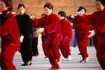 People Practicing Tai Chi, Shanghai, China