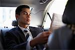 Businessman Reading News Paper