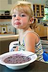 Girl With Bowl of Oatmeal