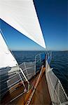 Schooner on Bras d'Or Lake, Nova Scotia, Canada