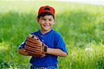 Boy Playing Baseball