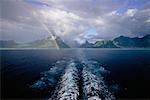 Ship's Wake, Moorea, French Polynesia