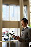 Businessman in Hotel Lobby