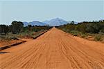 Feldweg nahe Haasts Bluff, Northern Territory, Australien