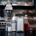Condiments on Diner Counter