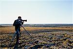 Man with Movie Camera, Banks Island, Northwest Territories, Canada