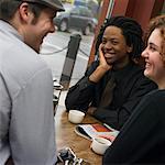 Friends Having Tea in Cafe