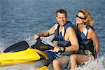 Man and Woman on Jet Ski