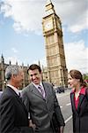 Business People Talking Outdoors, London, England