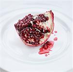 Pomegranate on Plate