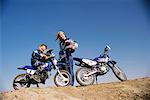 Mother and Daughter with Dirtbikes