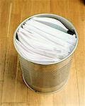 Full wastepaper basket