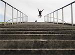 Businessman at Top of Steps