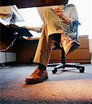 Businessman Working at Desk