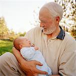 Grandfather Holding Grandson