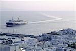 Grèce, Cyclades, Mykonos, ferry boat