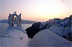 Grèce, Cyclades, Santorini, tour de la cloche