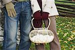 Couple With Basket of Eggs