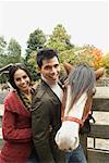 Portrait de Couple avec cheval