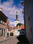 Street and Church, Tallinn, Estonia