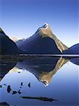 Milford Sound and Mitre Peak, New Zealand