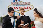 Couple de se marier à Las Vegas, Nevada, USA