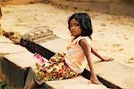 Child at Temple in Angkor Wat, Cambodia