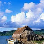 Refuge dans le Village de Kuna, îles de San Blas, Panama