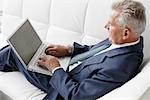 Businessman Working on Laptop