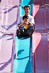 Father and Son on Slide