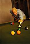 Man Playing Billiards